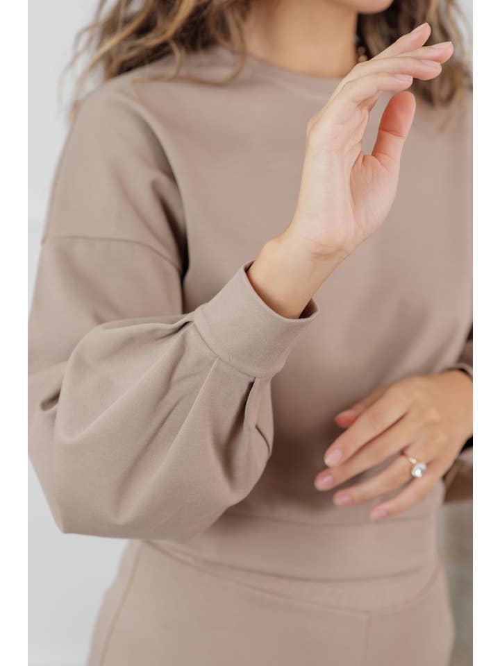 Azuri - Vente Ensemble haut et pantalon (PAS d'intérieur) - Femme - Costume en coton avec sweat court1