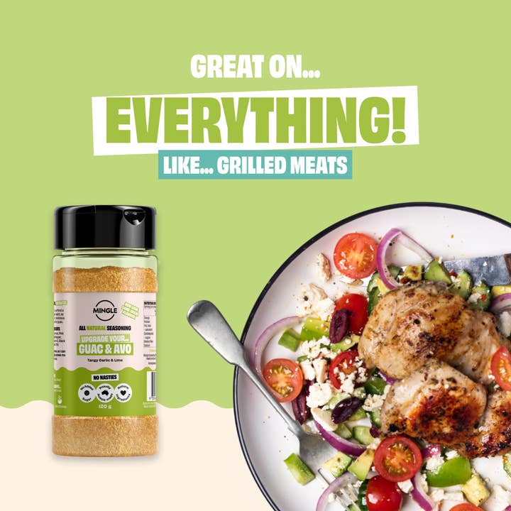 Mingle Seasoning - Wholesale Dried Spice Mix - HOLY MOLY not just for GUACAMOLE SEASONING LARGE BOTTLE