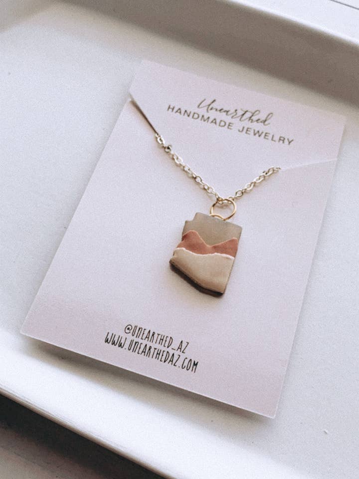 Landscape AZ Necklace for wholesale by Unearthed by Kathryn Peña
