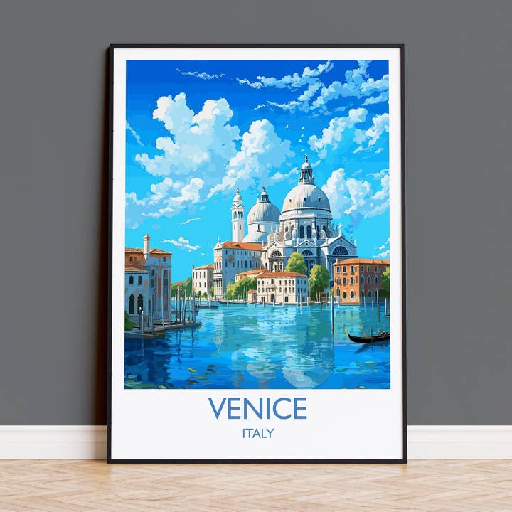 Venice Travel Poster, Travel Print of Venice, Italy, Venice Art, Venice Gift, Wall Art Print for wholesale by NQ Media Designs