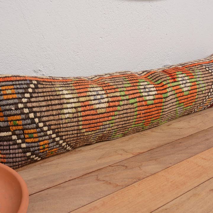 Turkish Kilim Lumbar Pillow 8x36 Interior Designer Sham for wholesale by Kilim Pillow Decors