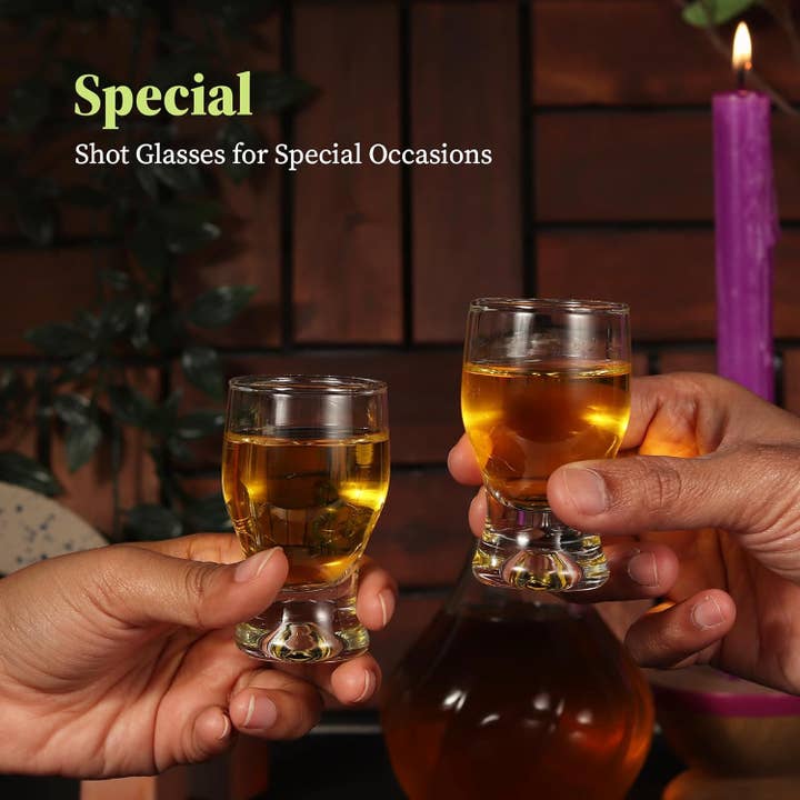 Garden Guru Lawn & Garden Tools - Wholesale Shot Glass - QUAFFER Shot Glass Set of 4 – Elegant Clear Shot Glasses6