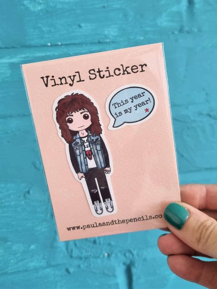 Eddie Munson Sticker for wholesale by Paula and the Pencils