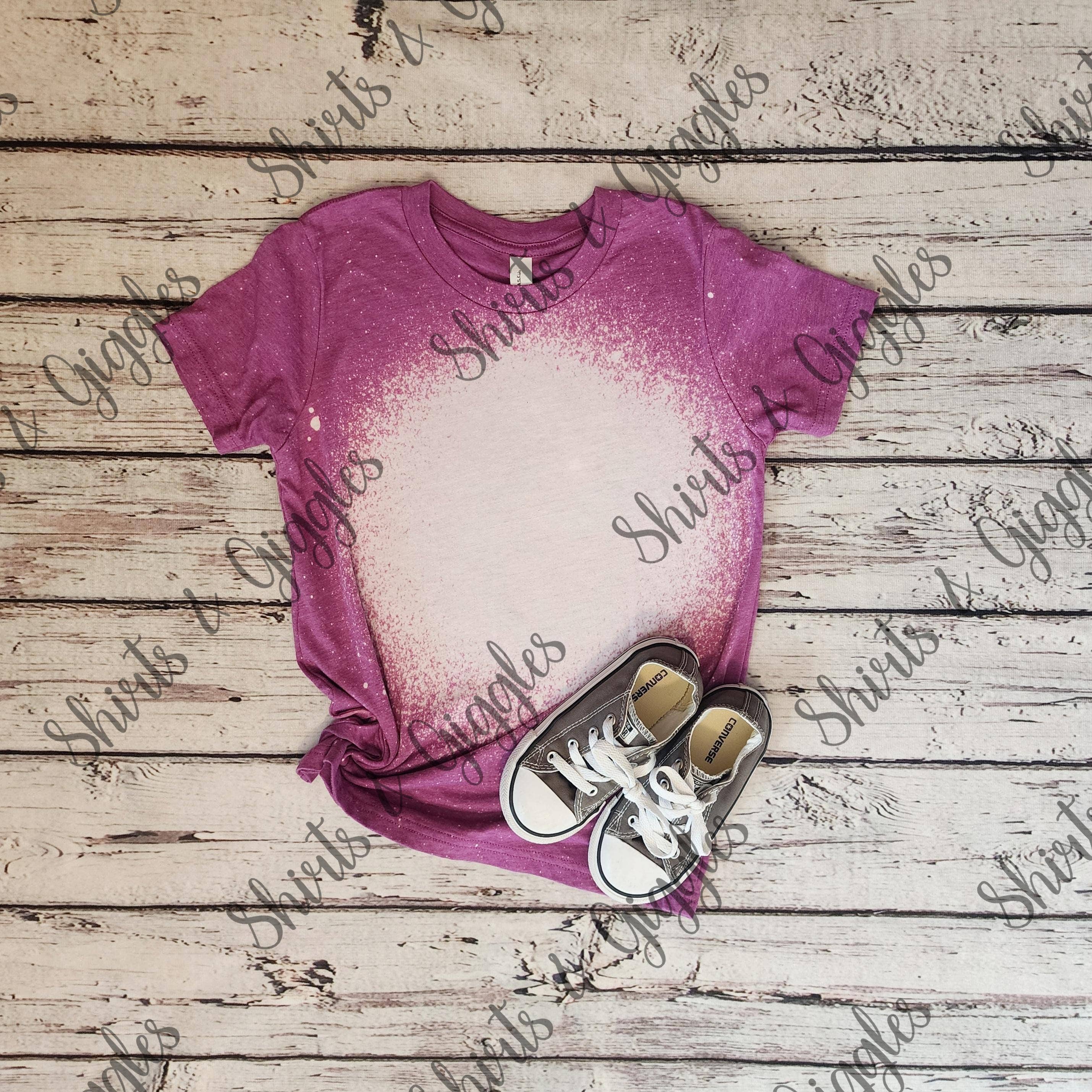 Shirts & Giggles - Venta al por mayor Camiseta con sublimación en blanco - Niños - Camisetas Juveniles Blanqueadas en Blanco Bella+Canvas®4