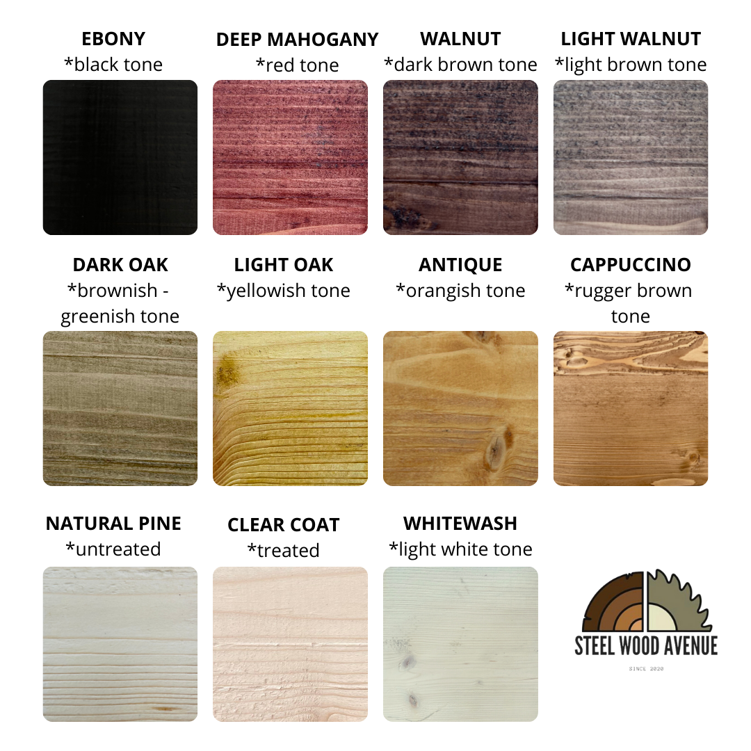 Steel Wood Avenue – wholesale Wall-mounted shelf – Rustic Deep Floating Shelf with Hidden Brackets - 30cm x 3.4cm10