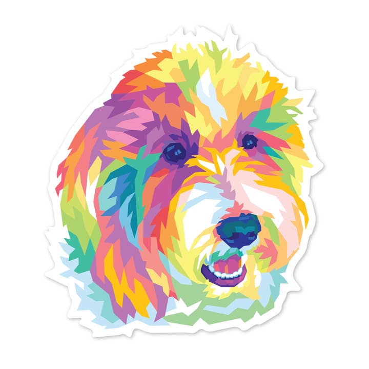 Labradoodle Sticker for wholesale by Doodle Dog Town