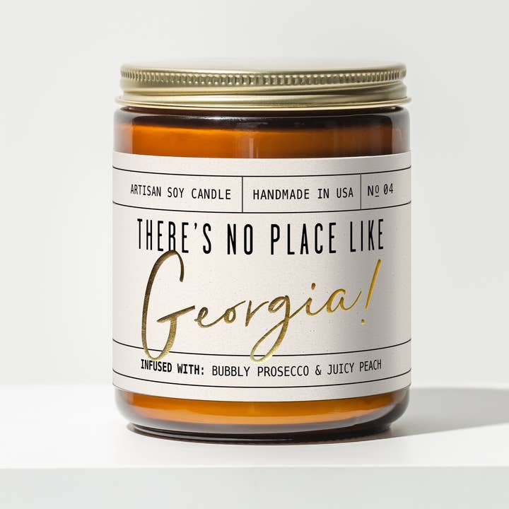 'There's No Place like Georgia' Soy Wax candle - State Gifts for wholesale by Soy and Sass