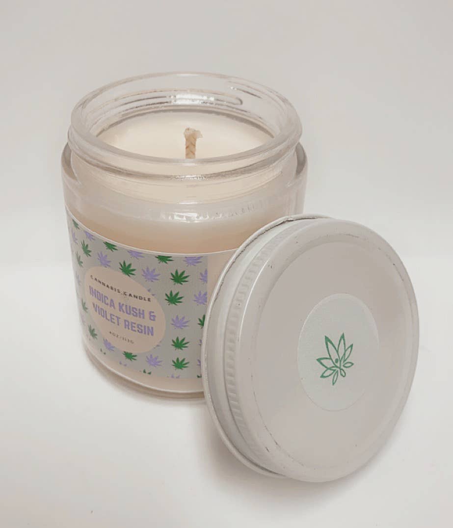 Daralyn's Designs - Wholesale Jar/Filled Candle - Cannabis Candle | 4oz | Hemp Wax2
