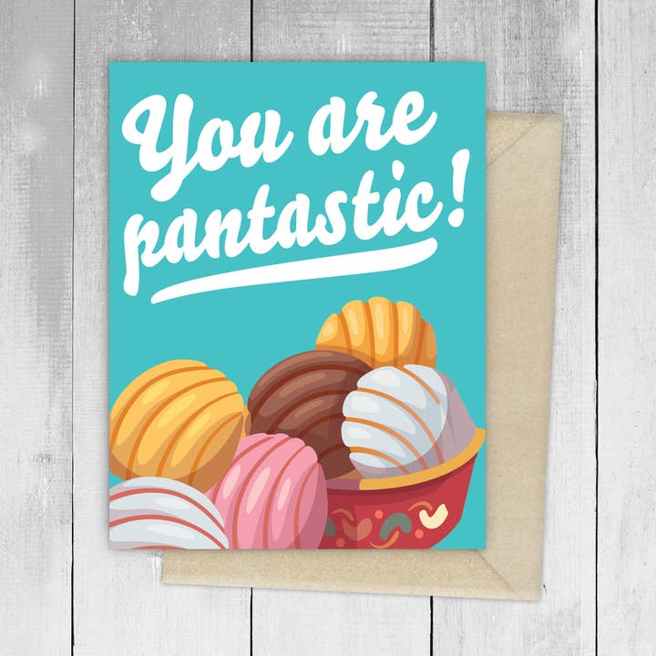 Pantastico Spanish Greeting Card for wholesale by Viva Greetings