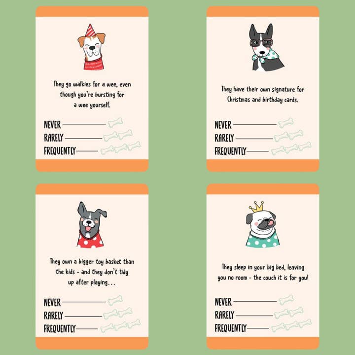 Boxer Gifts – wholesale Card game – How to Tell If Your Dog is Spoiled - Card Game - Dog Gifts6