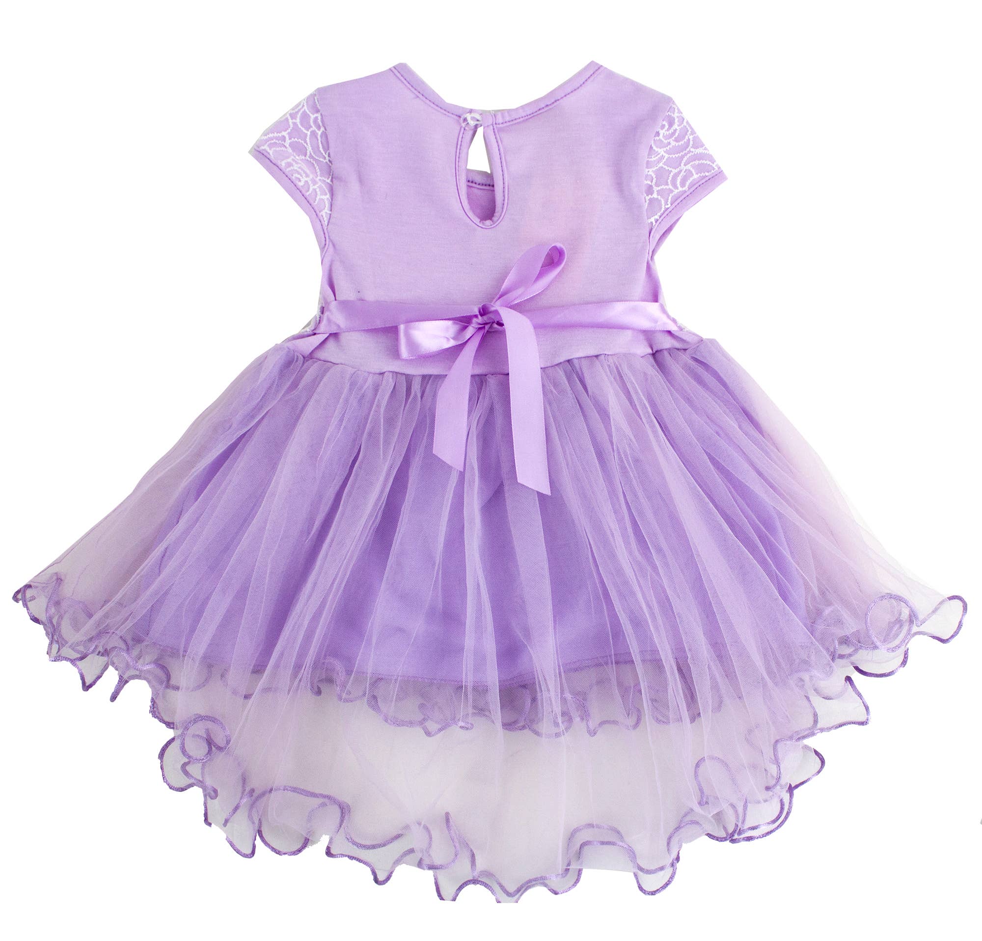 Fennco Styles - Wholesale Dress - Baby - Lace Tulle Baby Flower Girl Dress 6