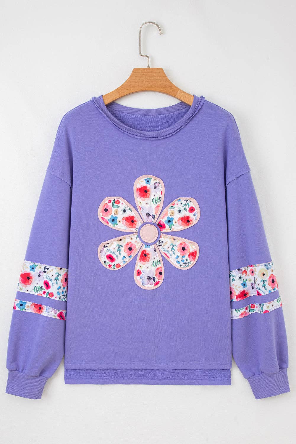 FASHION BLVD - Wholesale Sweatshirt - Women's - FB Floral Patchwork Long Sleeve Sweatshirt6
