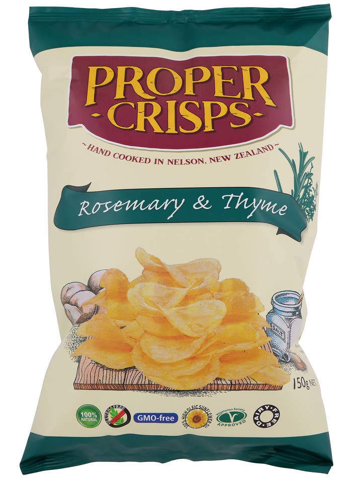 Rosemary and Thyme for wholesale by Proper Crisps