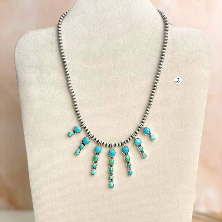 Krush Kandy - Wholesale Pendant/Charm Necklace - Desert Pearl Stone Drop Necklaces2