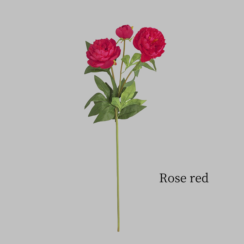 ACNITE(We cover U.S. import duties) – wholesale Artificial flowers – 3 head Artificial peony flower silk flower for wedding decor5