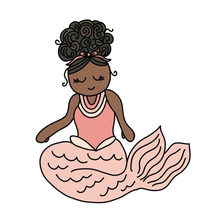 Stickerlishious – Engroshandel Klistermærke – PINK HAVFRUE KLISTERMÆRKE0