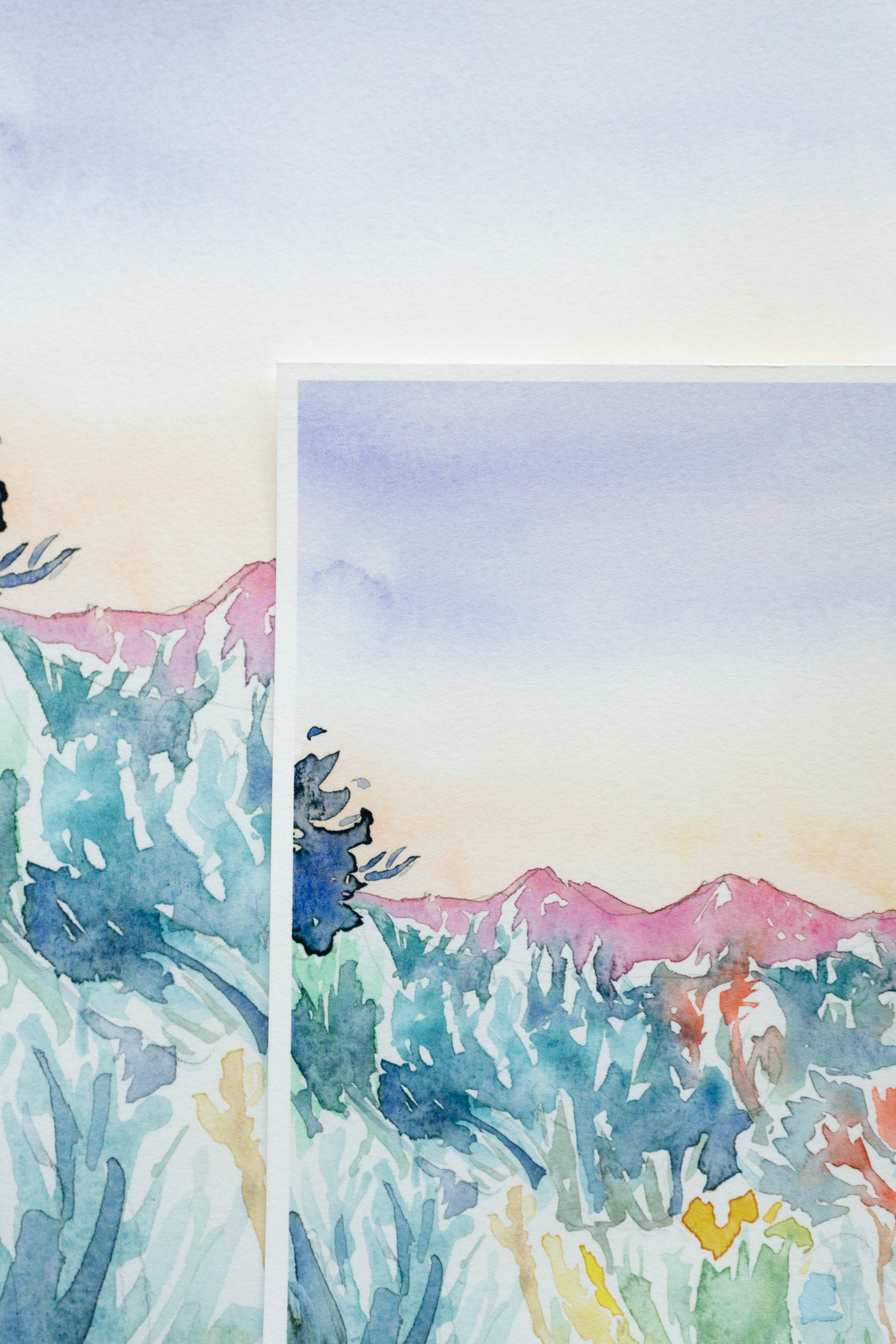 Mel K. Olrich Art - Wholesale Art Print - Southwest Colorado landscape with wildflowers and sagebrush8