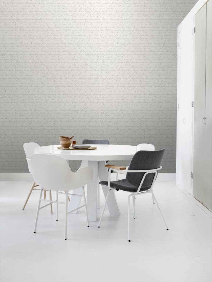 Tapete Handgeschriebene Lateinische Blumennamen für den Großhandel von The Design Department b.v.