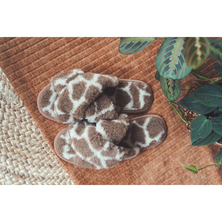 We Are Wovens - Wholesale Sock Slippers - Women's - Slippers van Wol - Volwassenen - Giraf