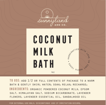 Sunnyland and Co. - Vente Lait de bain - Bain au lait de coco petit1