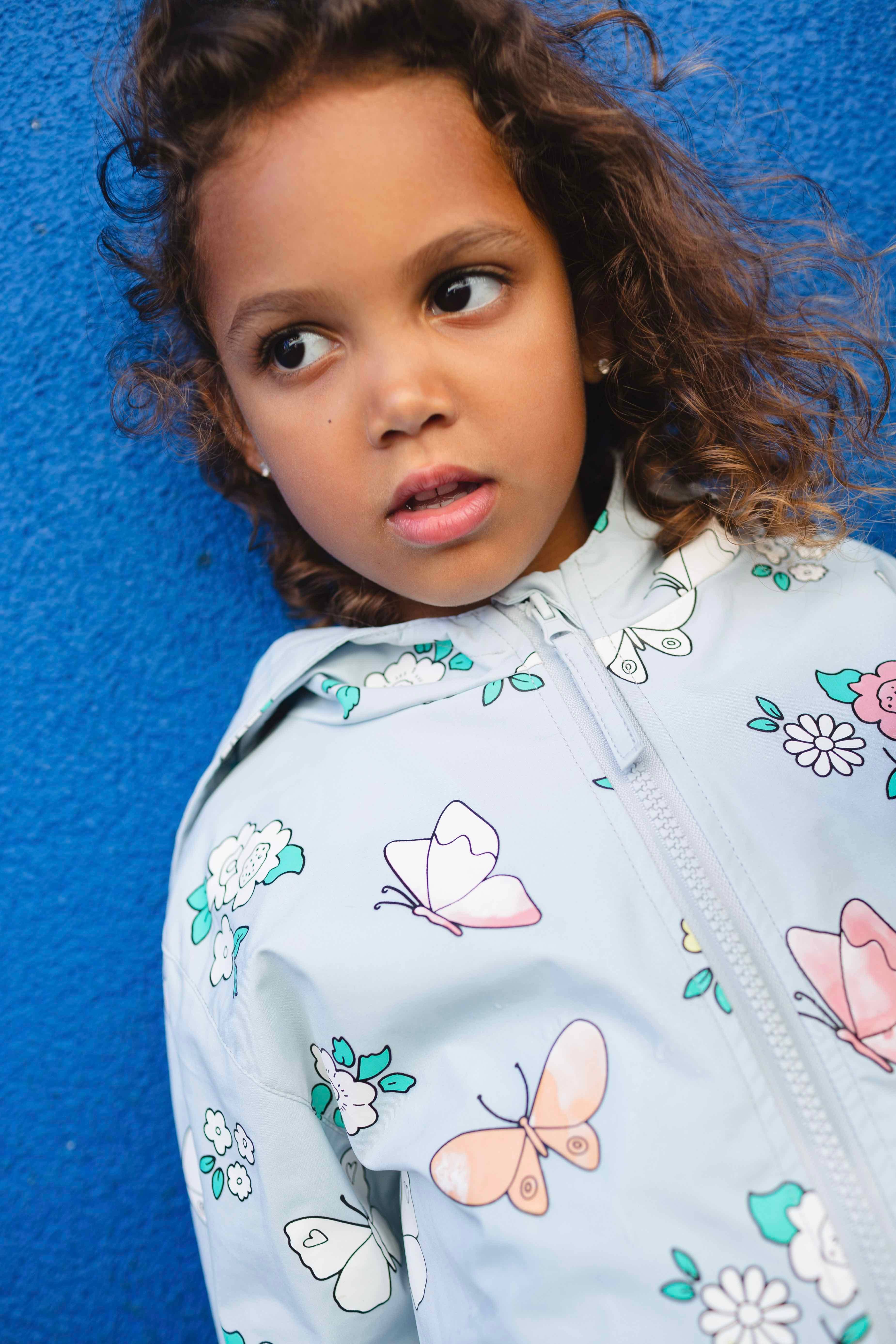 Holly and Beau - Wholesale Raincoat - Kids - Flower and Butterfly Color Changing Raincoat1