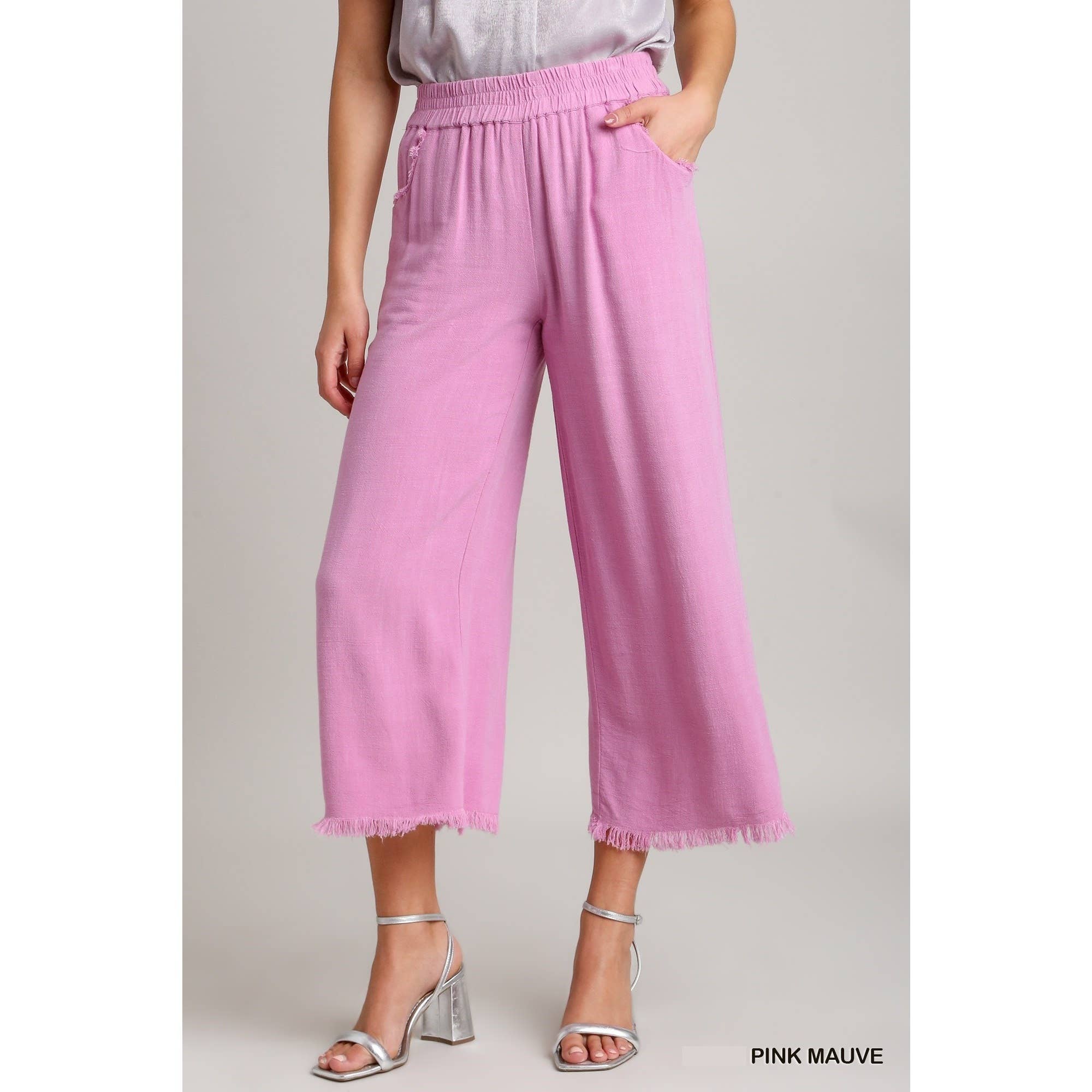 STYLE USA – Großhandel Hose – Damen – Hose aus einer Leinenmischung mit elastischem Bund8