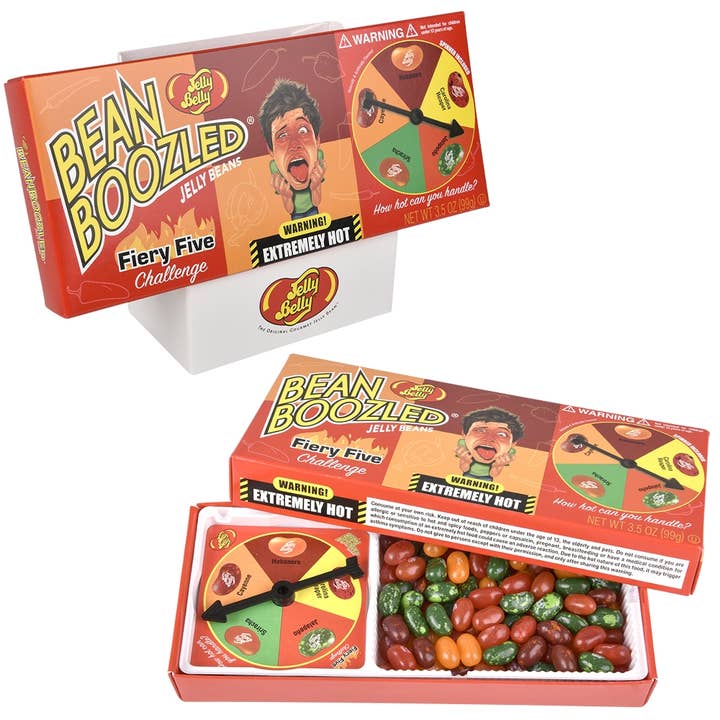 La Luna Bella - Toys - Wholesale Hard Candy - 3.5oz Beanboozled Fiery Five Spinner - LLB Toys