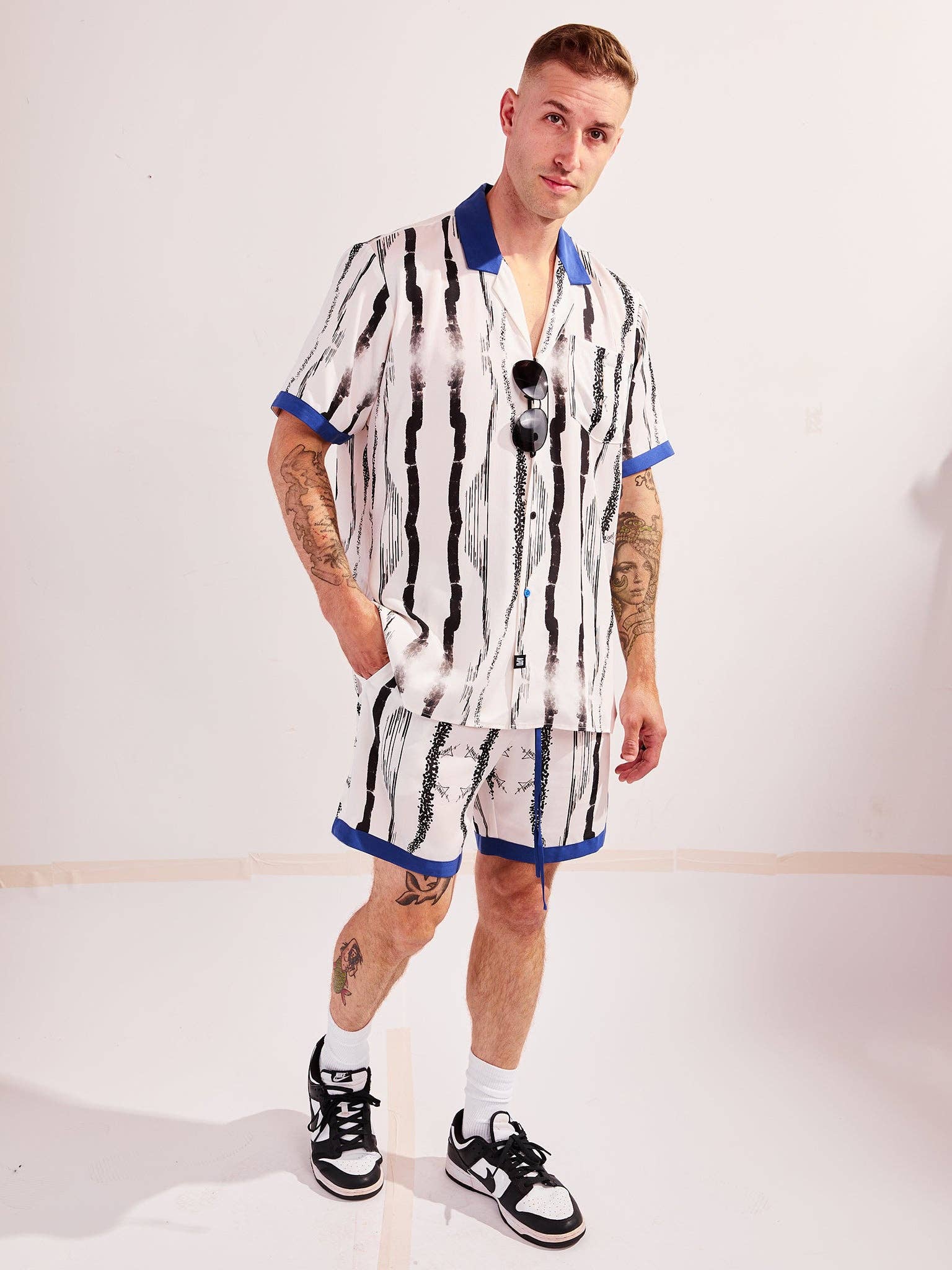 Amy Page DeBlasio - Vendita all'ingrosso Camicia button down - Uomo - Camicia abbottonata in Tencel con stampa personalizzata7