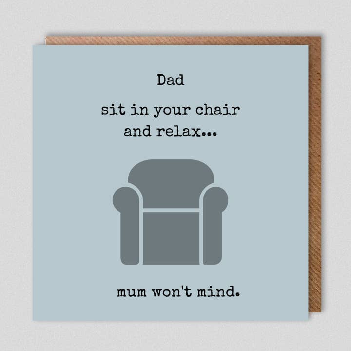 Papà... siediti sulla tua sedia. per la vendita all'ingrosso da parte di Dolly & Doug