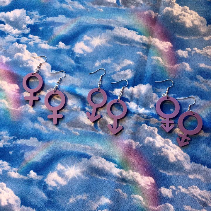 Shop Spappo – wholesale Dangle earrings – Gender Symbol Earrings4