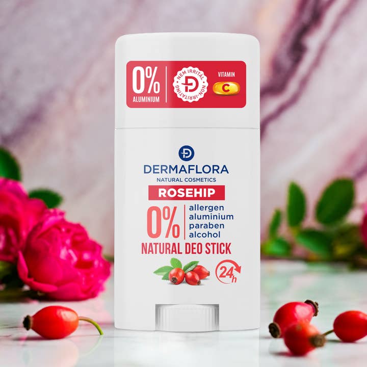 Dermaflora Aluminium-Free Deo Stick – Rosehip 50 ml for wholesale by Dermaflora
