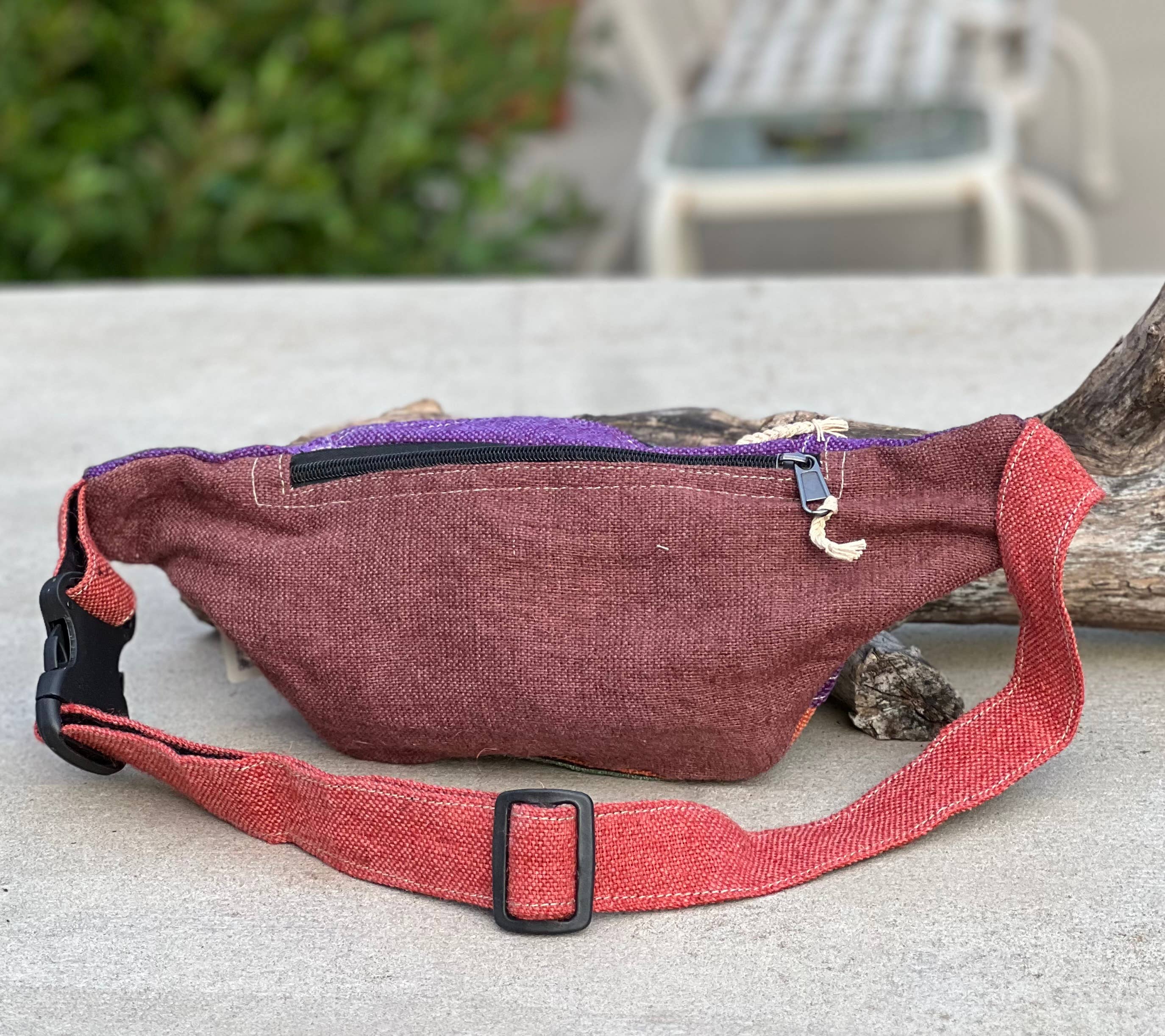 Lungta Imports - Wholesale Belt Bag - Women's - Eco-Friendly Boho Hippie Style Hemp Fanny Pack Hip Waist Bag2