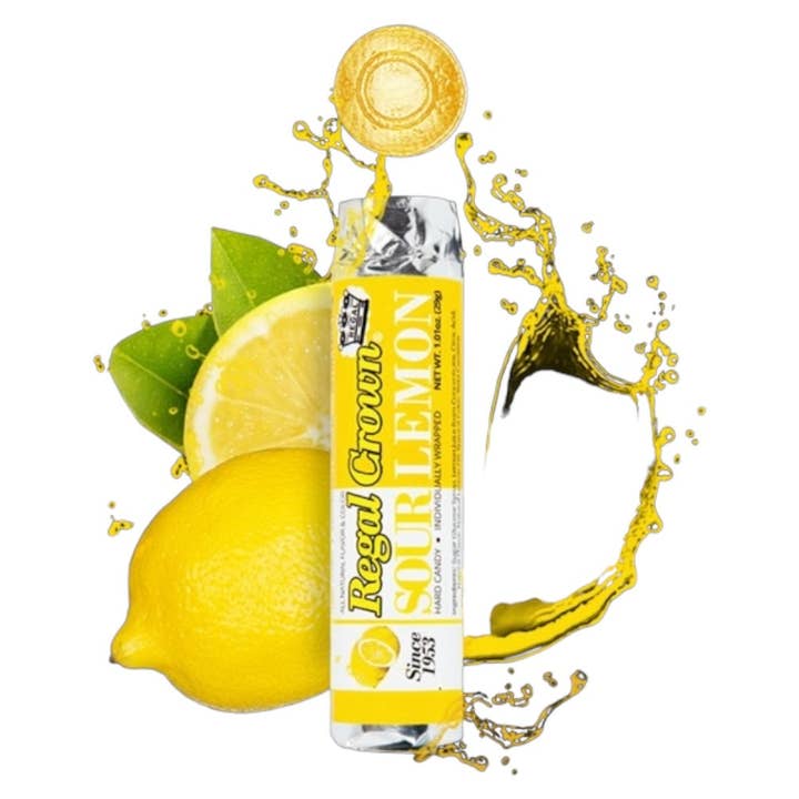 Bonbons aigres au citron Regal Crown pour la vente par Cow Crack Wholesale