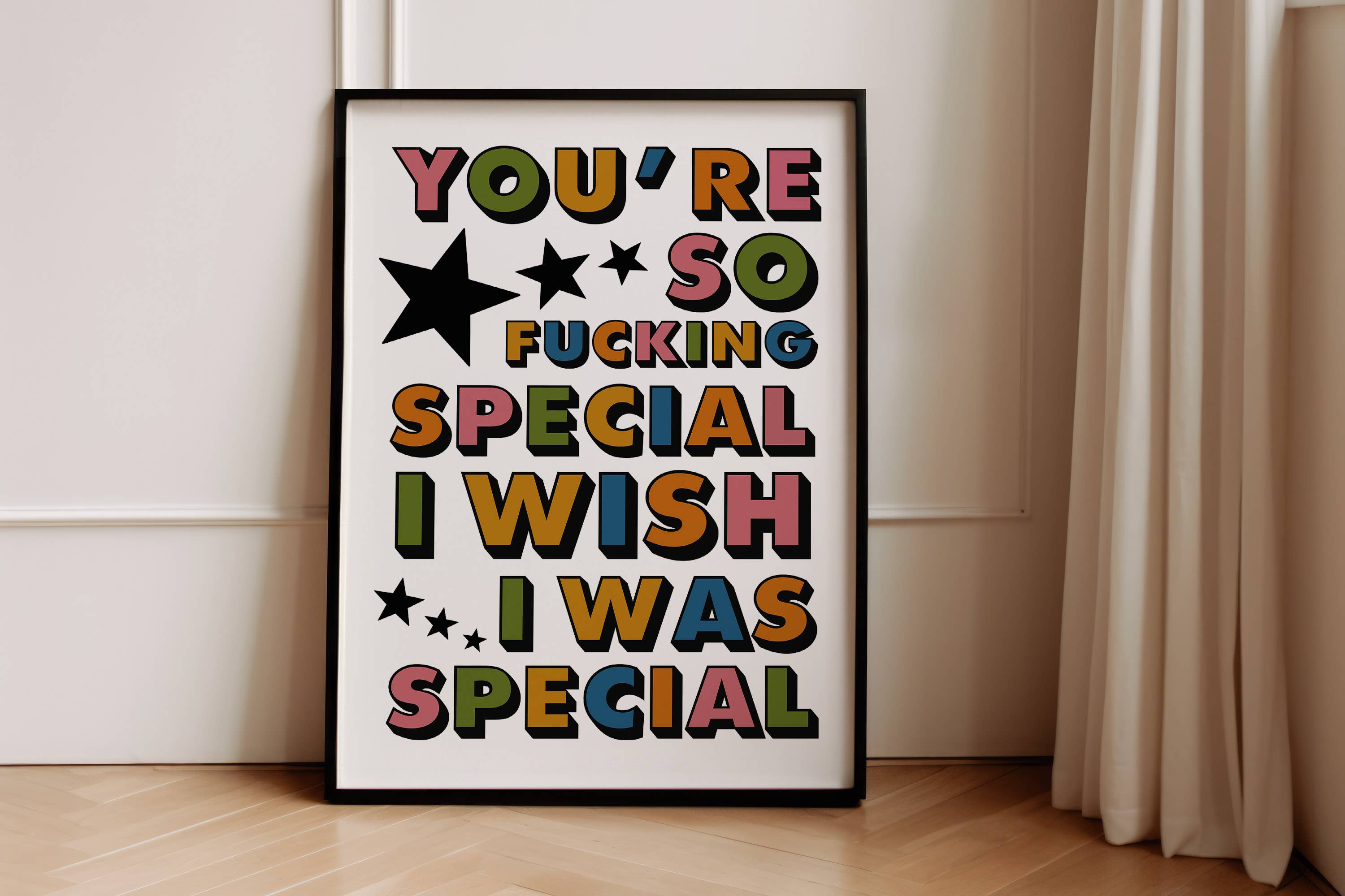 Twisted Rebel Designs - Wholesale Art Print - You're So Fucking Special Art Print2