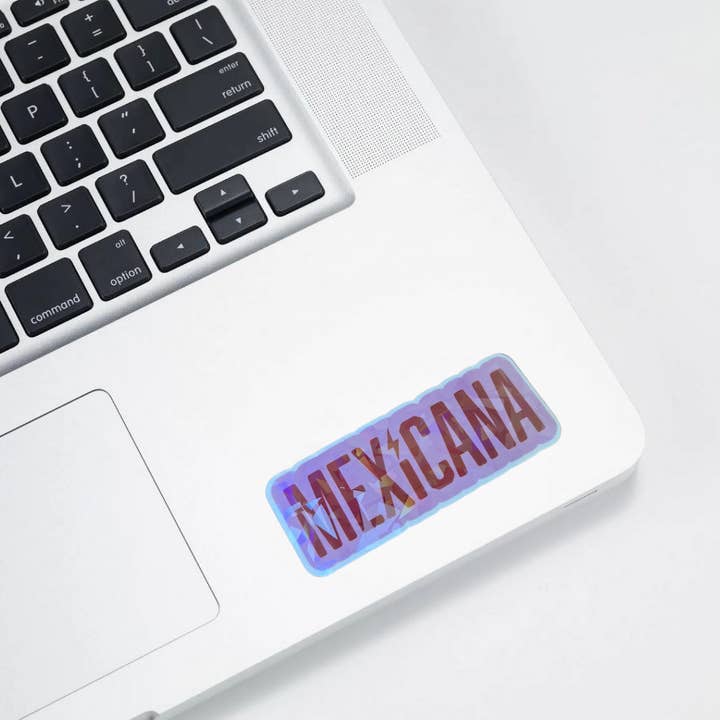 Bloom Designs - Wholesale Sticker - Mexicana – Die Cut Holographic Sticker | Orgullo Rosa con Electric Power ⚡🌸2