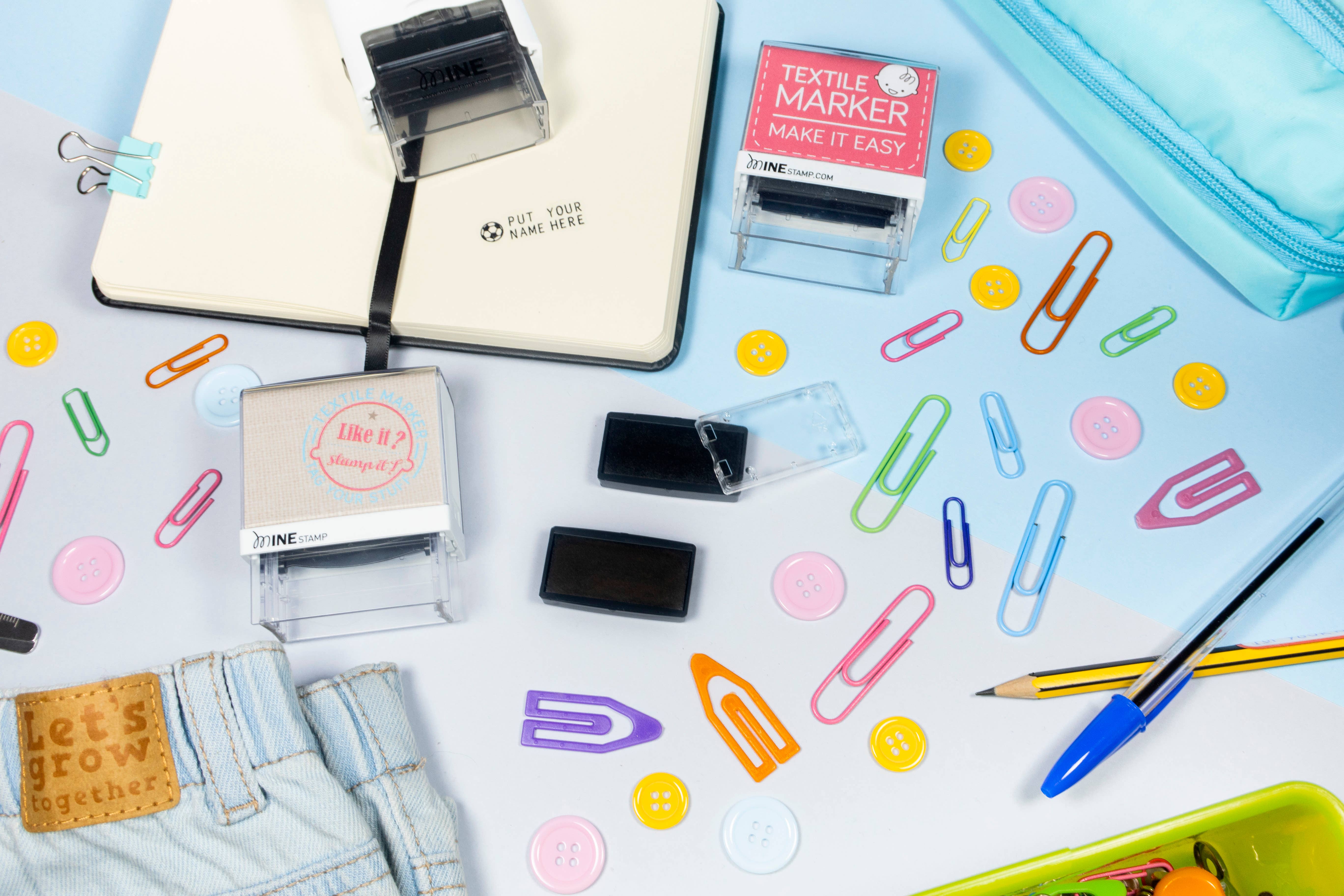 Sellos Mine S.L - Wholesale Rubber/Decorative Stamp - MineStamp Refill - Cover with 25 inking pads2