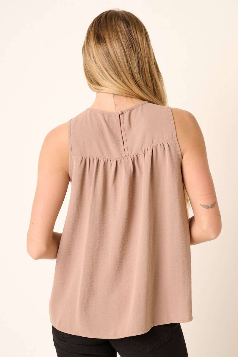 mittoshop – wholesale Blouse – Women’s – AIRFLOW SMOCKED YOKE SLEEVELESS BLOUSE17