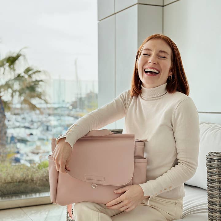 Nenina & Co - Vente Sac à langer – bébé - Sac maternité MIREM By Nenina & Co rose pâle avec tapis à langer offert1