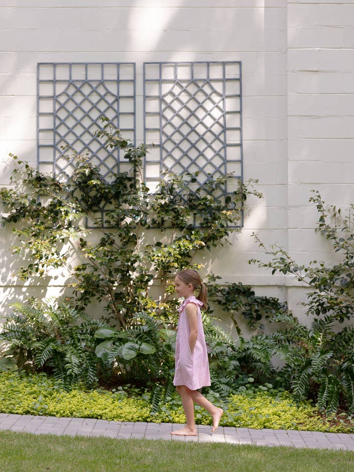 Sun House Children's - Wholesale Dress - Kids - Molly Anne Dress in Red Seersucker2