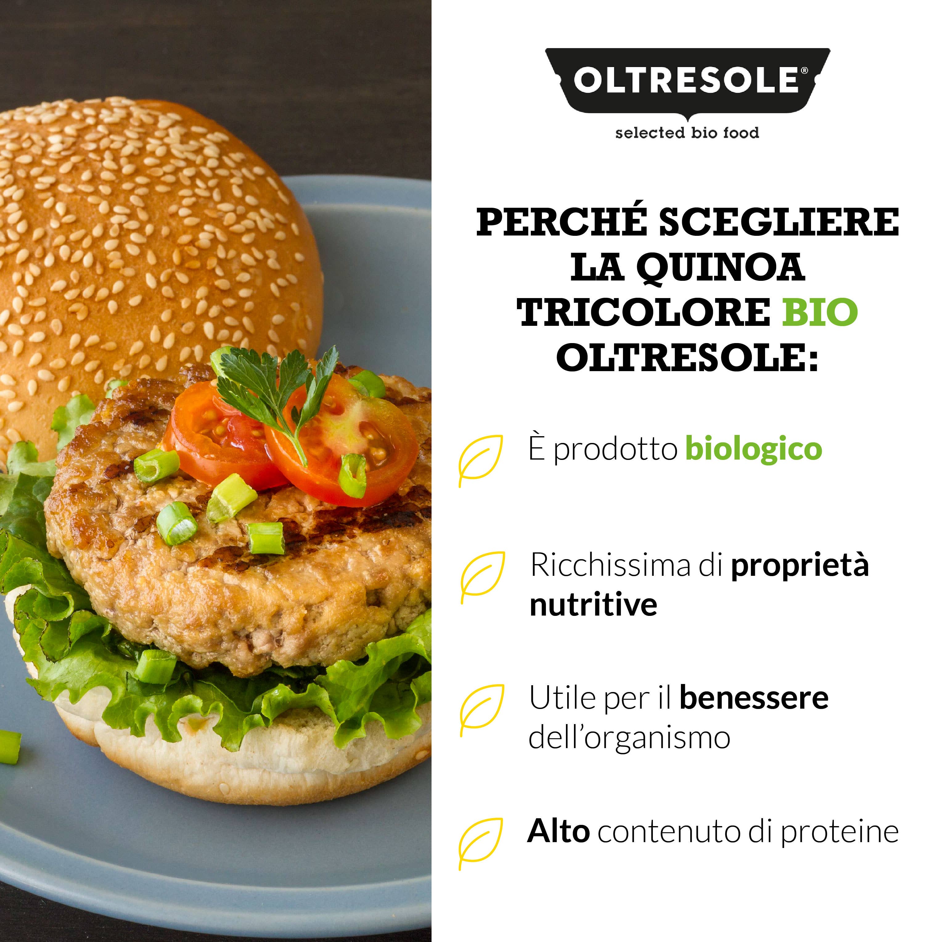 Oltresole - Wholesale Whole Grains - ORGANIC TRICOLOR QUINOA 1 Kg5