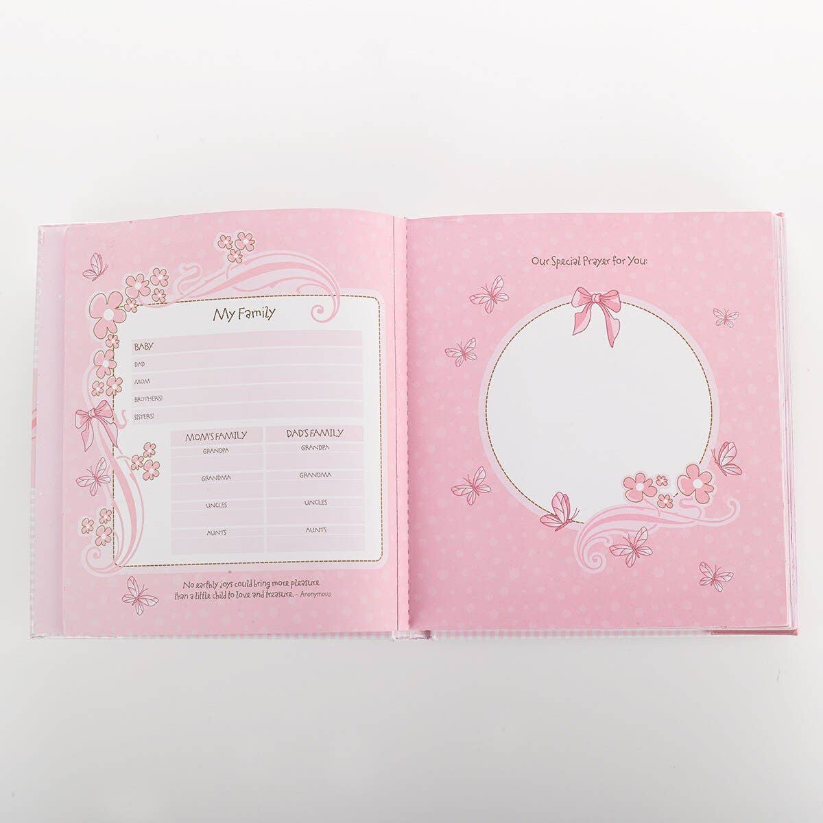 Christian Art Gifts - Wholesale Memory Book - Kids & Baby - Memory Book Our Baby Girl Padded Hardcover1