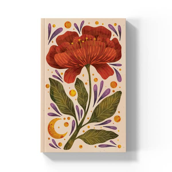 Bourgondische Bloei Klassiek Layflat Journal Notitieboek voor wholesale door Denik