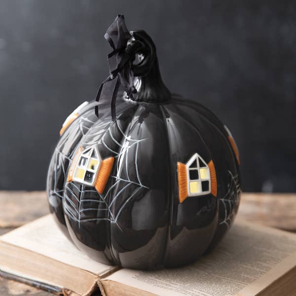 Porcelain Pumpkin Manor for wholesale by CTW Home Collection