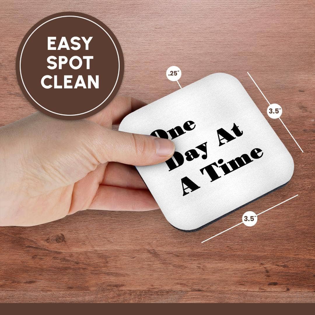 3dRose - Wholesale Coasters - 3dRose, Image of One Day at A Time, Coaster13
