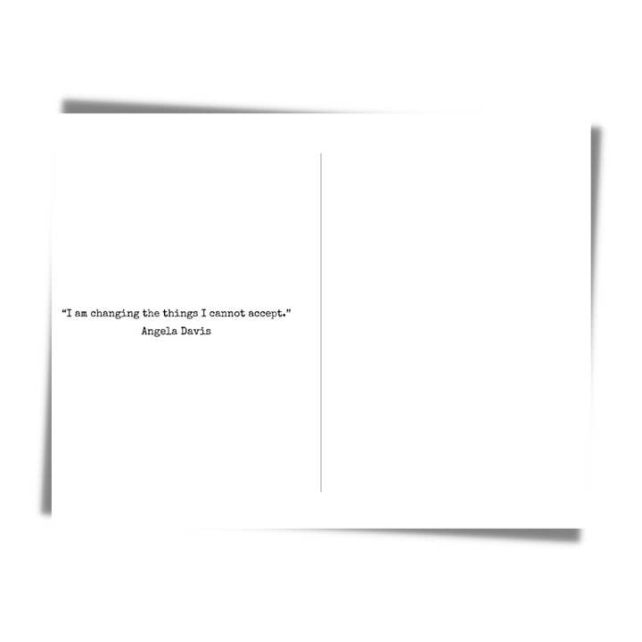 CheerNotes Greeting Cards & Stationery - Wholesale Everyday Greeting Card - Angela Davis Empowerment Quote Card | Black Author Activist1