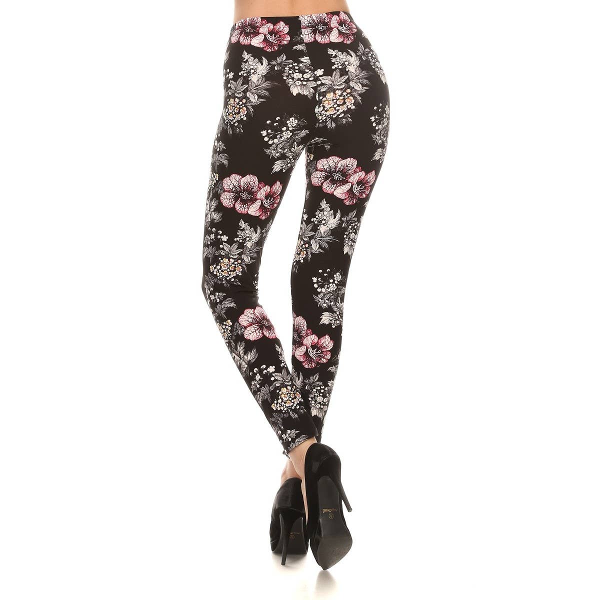 MULTI Leggings morbidi a vita alta con stampa a vita alta in vendita all'ingrosso su Faire1
