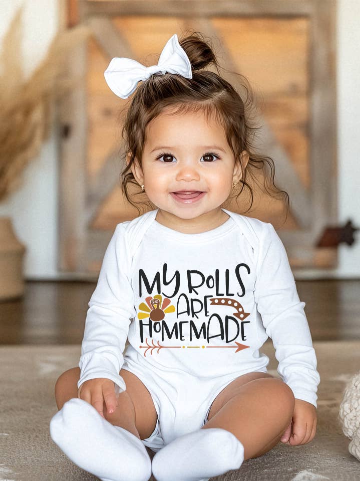 My Rolls are Homemade Long Sleeve Bodysuit for wholesale by Initial Request