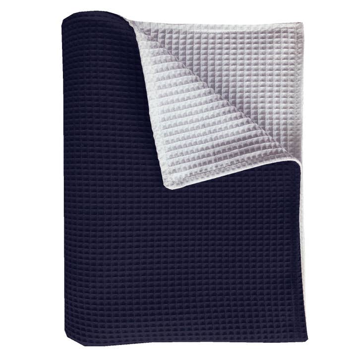 Cobertor Waffle marinho/com 100 x 150 cm por atacado de BINK Bedding