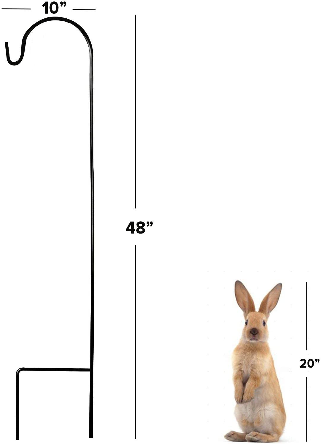 Ashman Online - Wholesale Outdoor Ornament/Decor - Ashman Shepherds Hook 48 Inches long (2 Pack), 2/5 Inch in diameter, Super Strong, Rust Resistant Steel Hook9