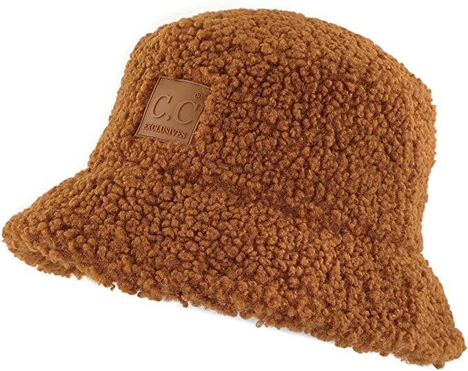 Funky Junque - Wholesale Bucket Hat - Women's - Sherpa Bucket Hat (Brick)1